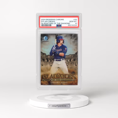 2024 Bowman Chrome Gladiators of the Diamond #20 Dylan Crews (PSA 10 GEM MINT)