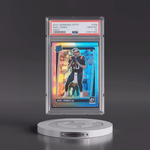 2021 Panini Donruss Optic #206 Mac Jones - Holo (PSA 10 GEM MINT)