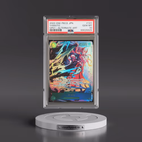 2022 One Piece Japanese OP01-Romance Dawn #121 Yamato - Alternate Art (PSA 10 GEM MINT)