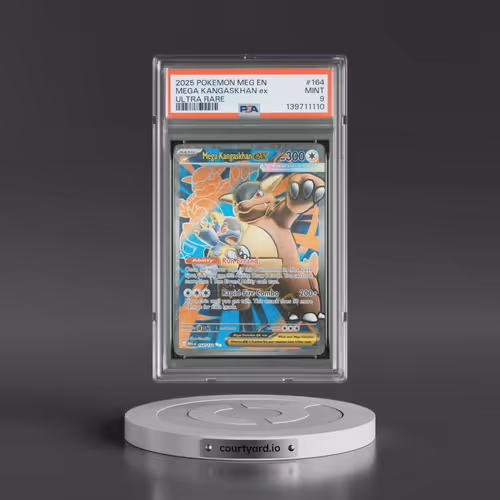 2025 Pokémon Meg EN-Mega Evolution #164 Mega Kangaskhan EX - Holo Ultra Rare (PSA 9 MINT)