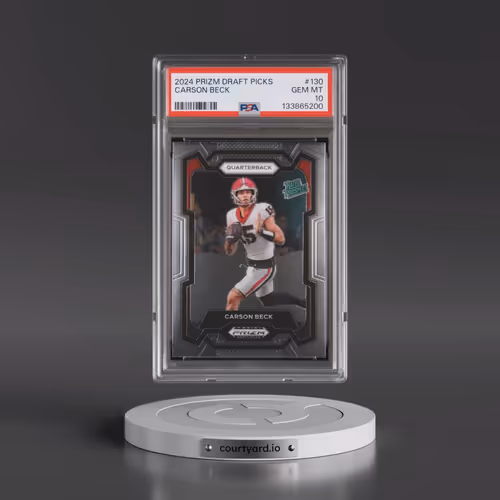 2024 Panini Prizm Draft Picks #130 Carson Beck (PSA 10 GEM MINT)