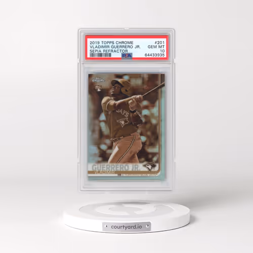 2019 Topps Chrome #201 Vladimir Guerrero Jr. - Sepia Refractor (PSA 10 GEM MINT)