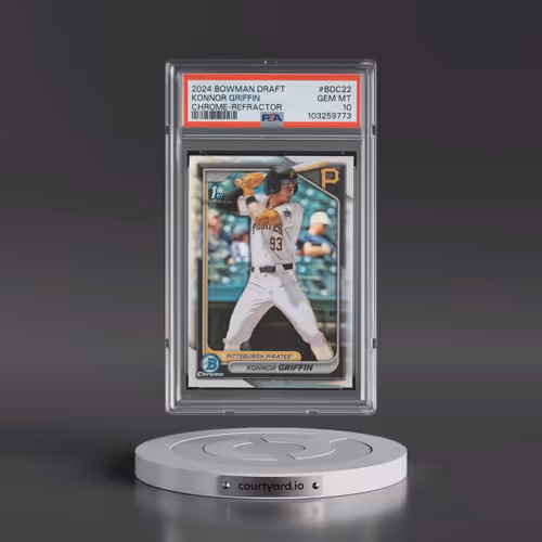 2024 Bowman Draft #BDC22 Konnor Griffin - Chrome-Refractor (PSA 10 GEM MINT)