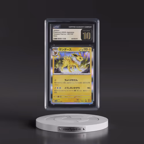 2024 High Class Pack: Terastal Fest ex - sv8a #051/187 Jolteon - Holo (CGC 10 PRISTINE)