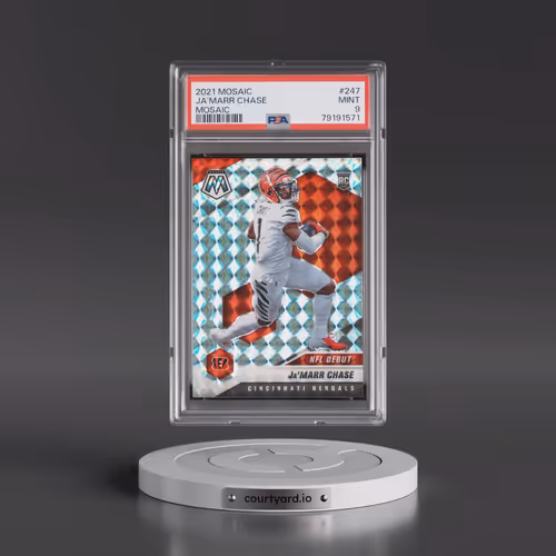 2021 Panini Mosaic #247 JA'Marr Chase - Mosaic (PSA 9 MINT)