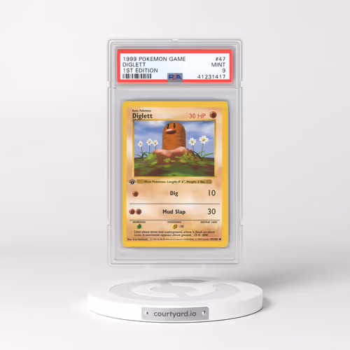 1999 Pokémon Game #47 Diglett - 1st Edition (PSA 9 MINT)