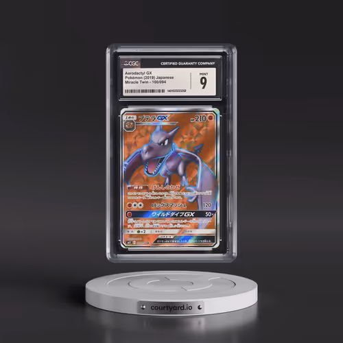 2019 Miracle Twin #100/094 Aerodactyl GX - Super Rare Holo (CGC 9 MINT)