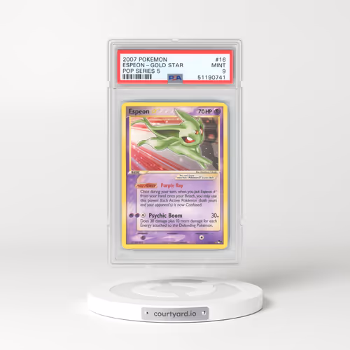 2007 Pokémon Pop Series 5 #16 Espeon-Gold Star (PSA 9 MINT)