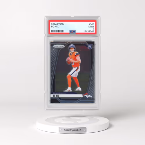 2024 Panini Prizm #309 Bo Nix (PSA 9 MINT)