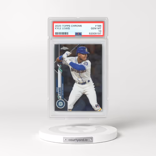 2020 Topps Chrome #186 Kyle Lewis (PSA 10 GEM MINT)