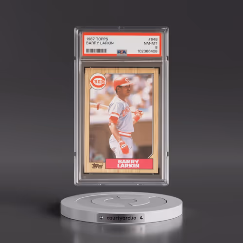1987 Topps #648 Barry Larkin (PSA 8 NM-MT)
