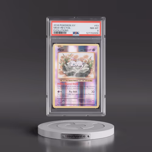 2016 Pokémon XY Evolutions #53 Mew - Reverse Foil (PSA 8 NM-MT)