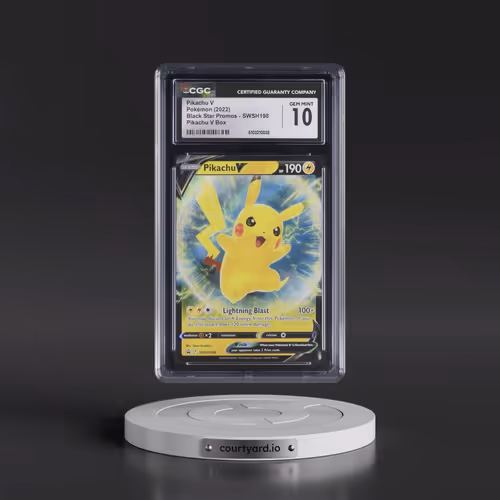2017 Black Star Promos - Sword & Shield #SWSH198 Pikachu V - Pikachu V Box (Holo) (CGC 10 GEM MINT)
