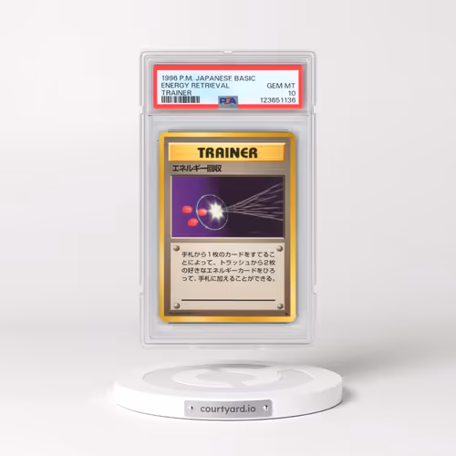 1996 Pokémon Basic Energy Retrieval - Trainer (PSA 10 GEM MINT)