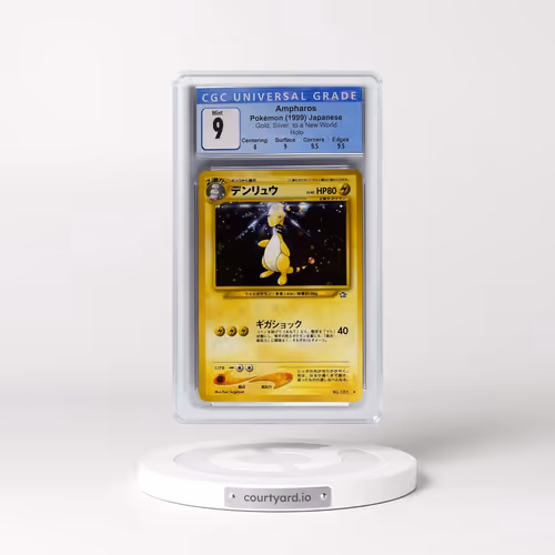 1999 Gold, Silver, to a New World Ampharos - Holo (CGC 9 MINT)