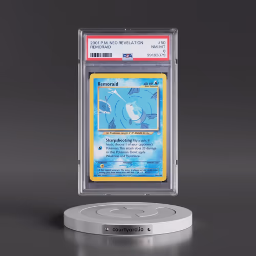 2001 Pokémon Neo Revelation #50 Remoraid (PSA 8 NM-MT)