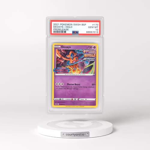 2021 Pokémon Swsh Black Star Promo #170 Deoxys - Holo Prerelease (PSA 10 GEM MINT)