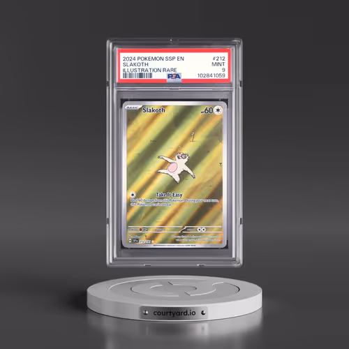 2024 Pokémon Ssp EN-Surging Sparks #212 Slakoth - Illustration Rare (PSA 9 MINT)