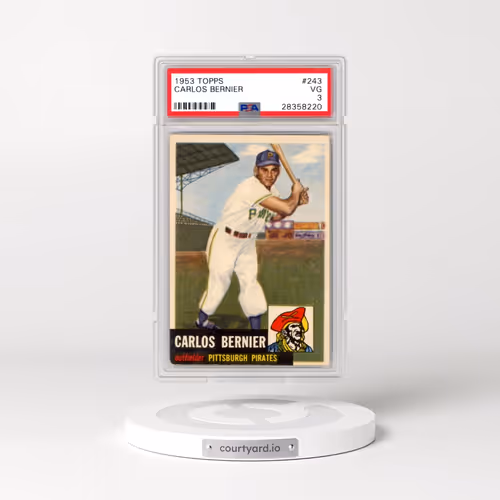 1953 Topps #243 Carlos Bernier (PSA 3 VG)
