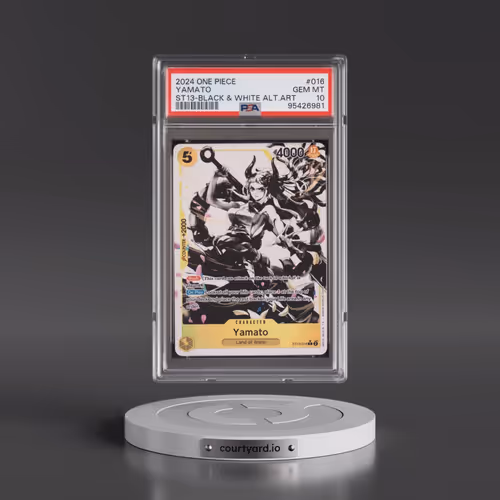 2024 One Piece Ultra Deck ST13-the Three Brothers #016 Yamato - Black & White Alternate Art (PSA 10