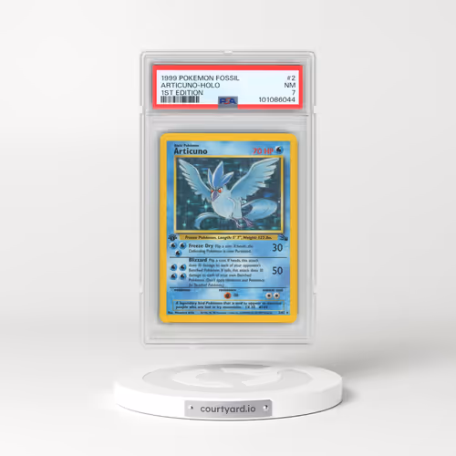 1999 Pokémon Fossil #2 Articuno - 1st Edition Holo (PSA 7 NM)