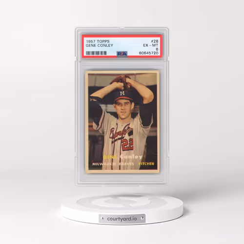 1957 Topps #28 Gene Conley (PSA 6 EX-MT)