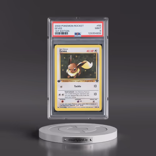 2000 Pokémon Rocket #55 Eevee - 1st Edition (PSA 9 MINT)