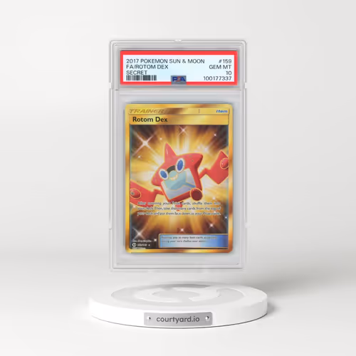 2017 Pokémon Sun & Moon #159 Rotom Dex - Full Art Secret (PSA 10 GEM MINT)