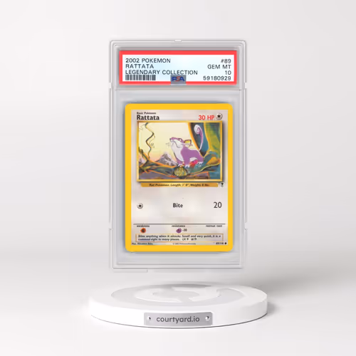 2002 Pokémon Legendary Collection #89 Rattata (PSA 10 GEM MINT)