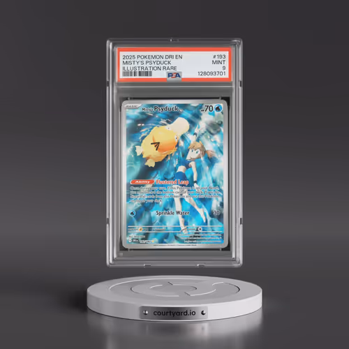 2025 Pokémon Dri EN-Destined Rivals #193 Misty's Psyduck - Illustration Rare (PSA 9 MINT)