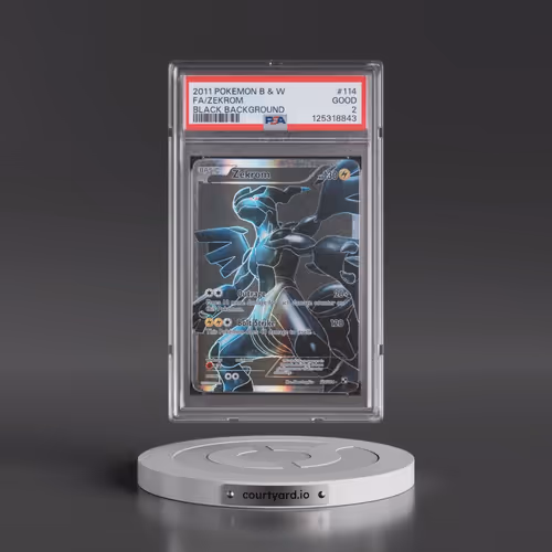 2011 Pokémon Black & White #114 Zekrom - Full Art Black Background (PSA 2 GOOD)