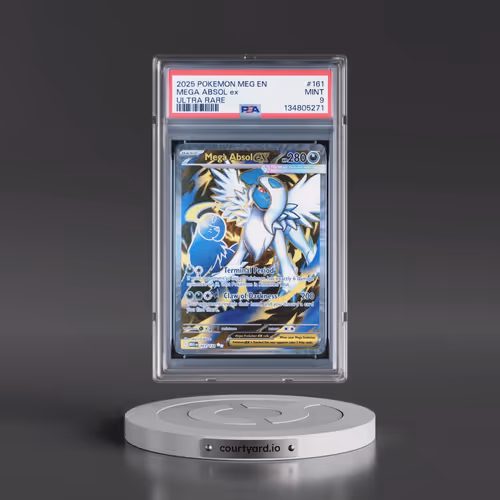 2025 Pokémon Meg EN-Mega Evolution #161 Mega Absol EX - Holo Ultra Rare (PSA 9 MINT)