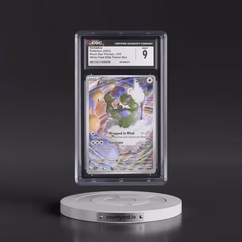 2025 Pokémon Svp EN-SV Black Star Promo #210 Tornadus - White Flare Elite Trainer Box (CGC 9 MINT)