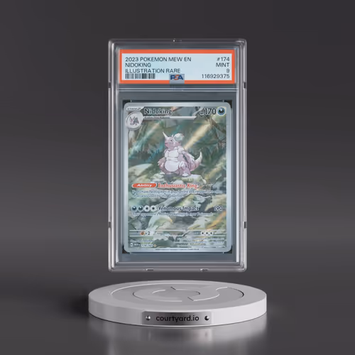 2023 Pokémon Mew EN-151 #174 Nidoking - Illustration Rare (PSA 9 MINT)