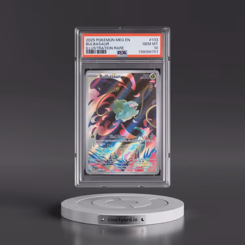 2025 Pokémon Meg EN-Mega Evolution #133 Bulbasaur - Illustration Rare (PSA 10 GEM MINT)