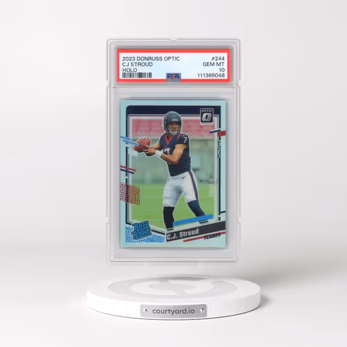 2023 Panini Donruss Optic #244 CJ Stroud - Holo (PSA 10 GEM MINT)