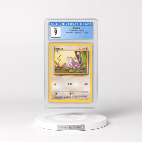 1999 Base Set #61 Rattata (CGC 9 MINT)