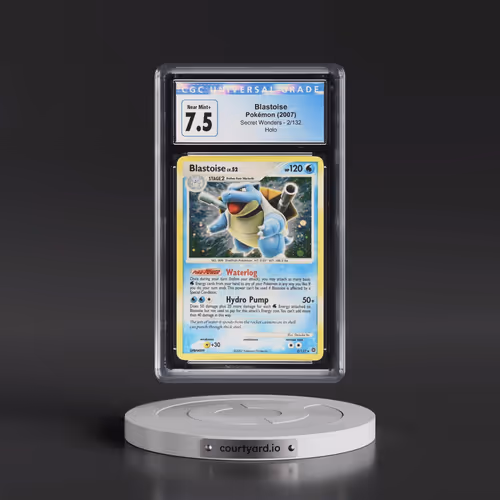 2007 Secret Wonders #2/132 Blastoise - Holo (CGC 7.5 NM+)
