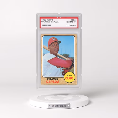 1968 Topps #200 Orlando Cepeda (PSA 8 NM-MT)