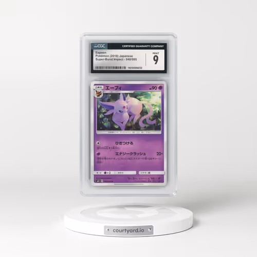 2018 Super-Burst Impact #040/095 Espeon (CGC 9 MINT)