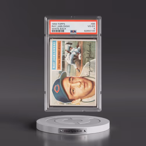 1956 Topps #86 Ray Jablonski - White Back (PSA 4 VG-EX)