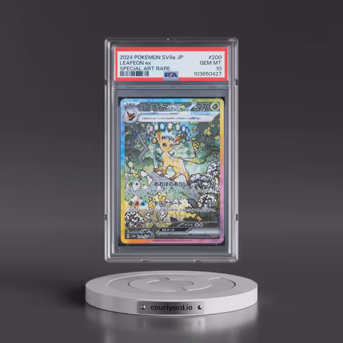 2024 Pokémon Sv8a-Terastal Fest EX #200 Leafeon EX - Holo Special Art Rare (PSA 10 GEM MINT)