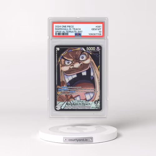2024 One Piece OP09-Emperors in the New World #081 Marshall D. Teach - Alternate Art (PSA 10 GEM MIN