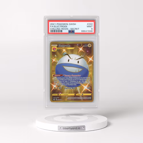 2021 Pokémon Sword & Shield Chilling Reign #222 Electrode - Full Art Secret (PSA 9 MINT)