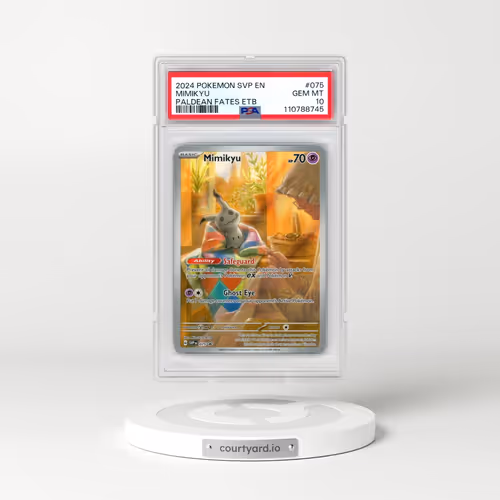 2024 Pokémon Svp EN-SV Black Star Promo #075 Mimikyu - Paldean Fates Elite Trainer Box (PSA 10 GEM M