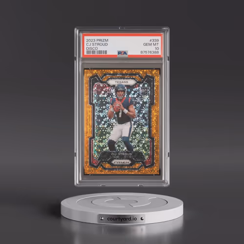 2023 Panini Prizm #339 CJ Stroud - Disco Prizm (PSA 10 GEM MINT)