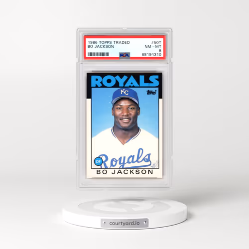 1986 Topps Traded #50T Bo Jackson (PSA 8 NM-MT)