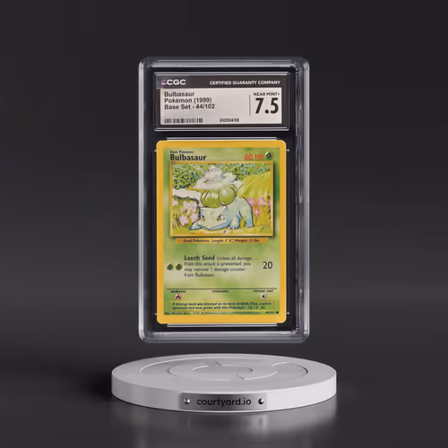 1999 Base Set #44/102 Bulbasaur (CGC 7.5 NM+)