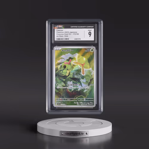 2023 Pokémon Card 151 #172/165 Caterpie - Art Rare Holo (CGC 9 MINT)