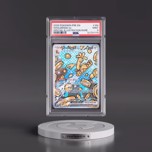 2025 Pokémon Pre EN-Prismatic Evolutions #164 Gholdengo EX - Holo Special Illustration Rare (PSA 9 M